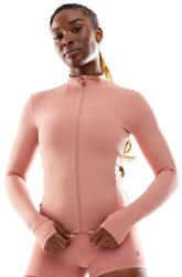 SIROKO Women Fitness Női ultrakönnyű, cipzáras edződzseki Pelican Rózsaszín 2XS narancssárga|rózsaszín