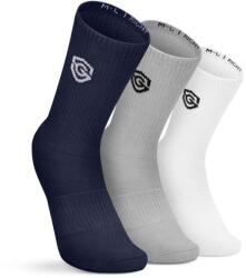 SIROKO Men & Women Golf 3 csomag organikus pamut zokni Echo Fehér M/L fehér