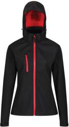 REGATTA Női Venturer 3 rétegű membrános Soft Shell kabát S fekete|vörös
