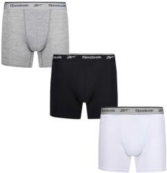 Reebok Férfi Ainslie Sports Boxer Shorts (3 darabos csomag) XL fehér|fekete|szürke