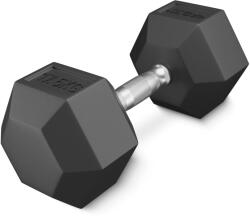 4FIZJO HEX gumírozott súlyzó 17, 5 KG fekete