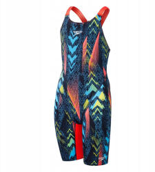 Speedo Lányok Max Endurance+ nyitott hátú egyrészes fürdőruha 7/8 EVES kék|vörös