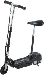 HomCom Összecsukható Elektromos Roller Gyerekeknek Állítható Ülésű, Fekete fekete