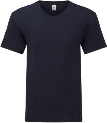 Fruit of the Loom Férfi Iconic 150 V nyakú póló XL kék|zöld