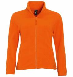 SOL'S Női North Full Zip Fleece kabát narancssárga|sárga