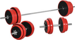 HOMCOM 65 kg-os súlyzókészlet teljes testes edzéshez színes