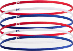 Under Armour Női mini elasztikus fejpánt (6 darabos csomag) fehér|kék|vörös