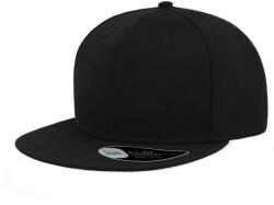 ATLANTIS Snap Back Flat Visor 6 paneles sapka fekete