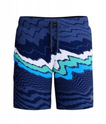 Speedo Férfi csíkos Flex Board rövidnadrág M kék