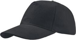 ATLANTIS Liberty Five Buckle Heavy Brush pamut 5 paneles sapka fekete