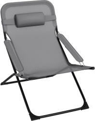 OUTSUNNY összecsukható kültéri szék, fekete és szürke színes