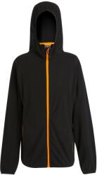 Regatta Férfi Navigate teljes cipzáras gyapjú kabát L fekete|narancssárga