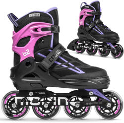 MOVINO Cruzer B2 állítható fitneszgörkorcsolya gyerekeknek -PP fekete|lila|rózsaszín