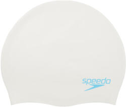 Speedo Unisex felnőtt egyszínű szilikonos formázott úszósapka fehér|kék