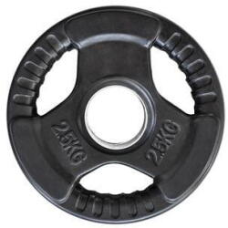 HMS Olimpiai súlytárcsa gumiborítással TOK 2, 5 KG fehér|fekete Súlytárcsa