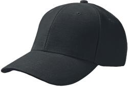ATLANTIS Pilot Premium Brush pamut 6 paneles sapka fekete
