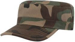 ATLANTIS Tank csiszolt pamut katonai sapka barna|zöld