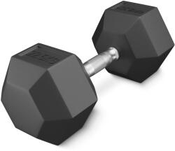 4FIZJO HEX gumírozott súlyzó 22, 5 KG fekete