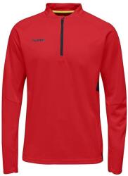 HOOODIE Hummel Tech Move férfi kapucnis pulóver fél cipzárral, piros, M M vörös
