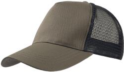 ATLANTIS Rapper pamut 5 paneles Trucker sapka zöld