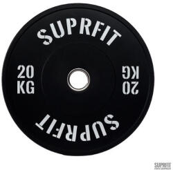 SUPRFIT Econ súlytárcsa fehér logóval (szimpla) 20 KG fekete Súlytárcsa