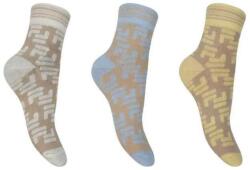 Fila WOMAN QUARTER LIFESTYLE PLAIN SOCKS 3 PAIRS PACK 35 színes