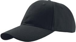 ATLANTIS Liberty Six csiszolt pamut 6 paneles sapka fekete