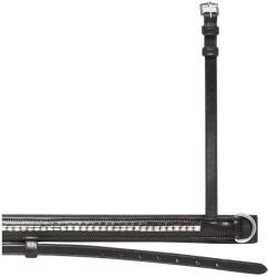 Eqode By Equiline Equiline ezüst láncos ló orrszíj COB fekete