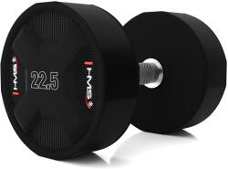 HMS Poliuretán súlyzó CPU HMS HPC 22, 5 KG fekete|szürke