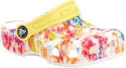 Crocs Classic Tie-Dye Graphic Clog T gyerekcsúszdák 24 fehér