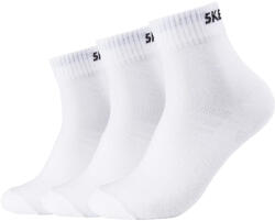 Skechers Uniszex zokni, Skechers 3PPK Unisex Mesh Ventilation Quarter Socks, fehér 35 fehér