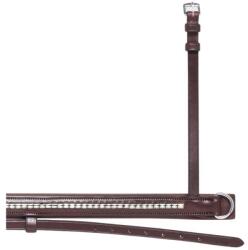 Eqode By Equiline Equiline ezüst láncos ló orrszíj COB barna
