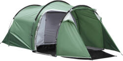 Outsunny kempingsátor, 4 személyes, nagy, vízálló előszoba, sötétzöld 4 személy zöld