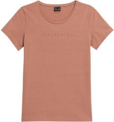 4F Női H4Z22 szöveges normál póló narancssárga|sárga