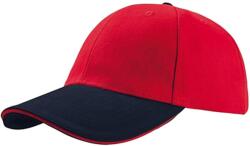 ATLANTIS Liberty Sandwich Heavy Brush pamut 6 paneles sapka kék|vörös