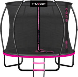 THUNDER Trambulin kerti gyerekeknek hálóval THUNDER INSIDE ULTRA 8FT 244CM rózsaszín rózsaszín