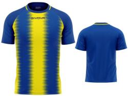 GIVOVA Stripe M/C Interlock póló XL kék|sárga