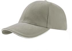 ATLANTIS Liberty Sandwich Heavy Brush pamut 6 paneles sapka szürke