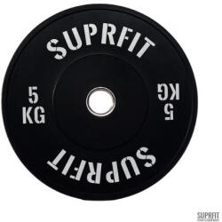 SUPRFIT Econ súlytárcsa fehér logóval (szimpla) 5 KG fekete Súlytárcsa