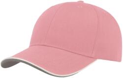 ATLANTIS Zoom Piping szendvics sport 6 panel kontrasztos baseball sapka rózsaszín
