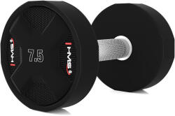 HMS Poliuretán súlyzó CPU HMS HPC 7, 5 KG fekete|szürke