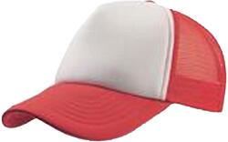 ATLANTIS Rapper 5 Panel Trucker sapka fehér|színes|vörös