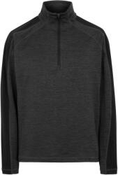 Regatta Férfi Hepley félcipzáras gyapjú kabát fekete|mályva|szürke