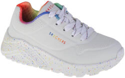 Skechers Gyerek gyalogló cipő, Skechers Uno Lite Rainbow Speckle 33 fehér