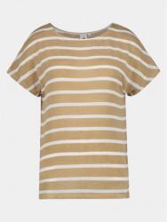 Luhta Hagalund női rövid ujjú póló M barna|fehér