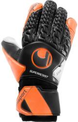 UHLSPORT Kapus Kesztyűk Super Grip+ Fekete/Narancs 8-tól 14 ÉVESIG fekete|narancssárga
