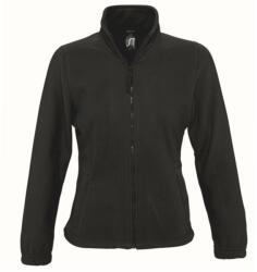 SOL'S Női North Full Zip Fleece kabát fekete