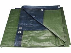 Extol takaróponyva, vízálló, de nem UV álló; 150g/nm, 6×10m névleges méret, valós méret: 5, 8×9, 8m, PE, lefűző lyukakkal (14105)