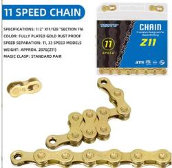 Toopre Lánc 11 Speed 1/2X11/128X116 Gold