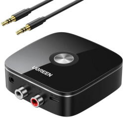 UGREEN Audio Receiver Bluetooth Ugreen CM123 Jack 3.5mm 2RCA BT 4.1 , Black (30445)